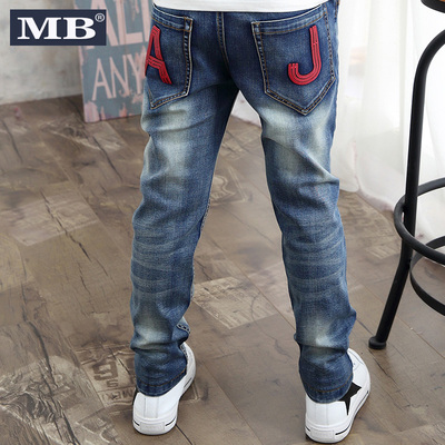 男童牛仔裤春秋款2016男大童长裤6儿童春装裤子童装10-12-15岁潮