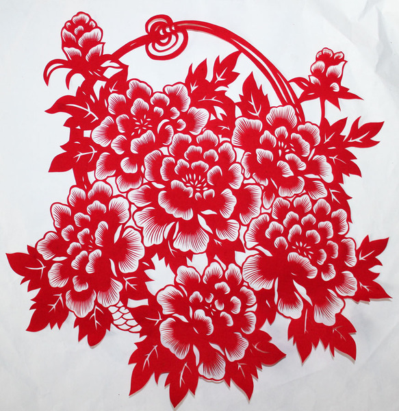 剪纸国色天香画刻纸装饰精品送人特色礼品作品纯手工热卖促销