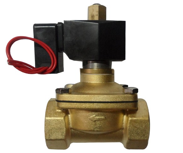 特惠2w-400-40 dn40长时间通电黄铜电磁阀1.5寸 ac220v/dc24v常开