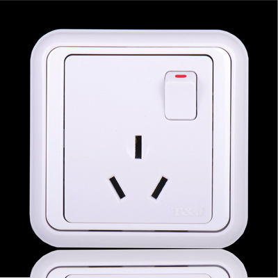 天基经典系列单相16a三极空调大功率电源插座带开关 欧式风格插座