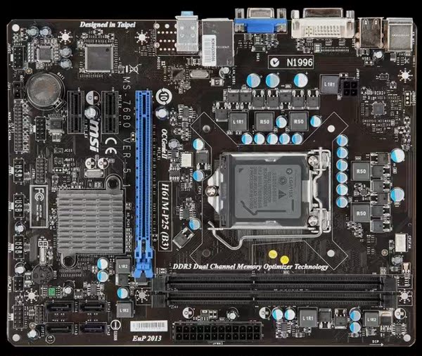 微星h61m-p25 p23 p21 22纳米1155 h61主板 梭子鱼barracuda 主板