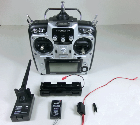 包邮futaba 10c 10chp 分体高频头版 2.4g 6208接收 遥控器