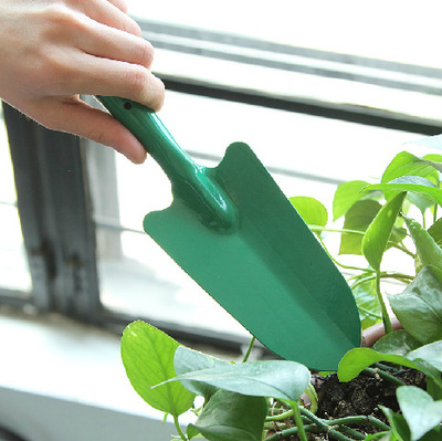 户外实用园艺工具 彩色喷塑花铲子铁铲不锈钢小铲子花园栽培锹铲a