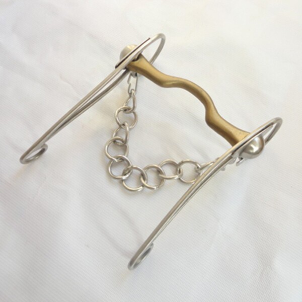 马术用品马衔 马匹装备黄铜口衔铁 马具马嚼子 horse bit