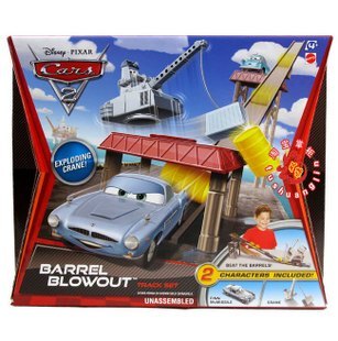 现货cars2 汽车赛车总动员2初级轨道套装 麦克飞弹 v2864