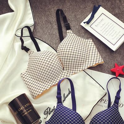 六只兔子少女学生甜美秋冬性感无痕无钢圈日系女士 文胸套装大码