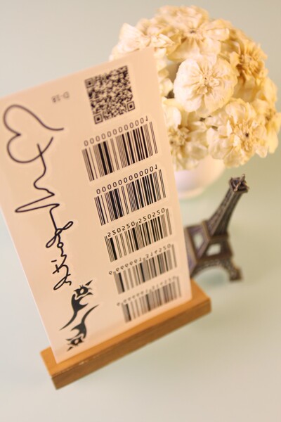 满12全国包邮 防水 纹身贴纸 手机二维码条形码 欧美个性纹身贴