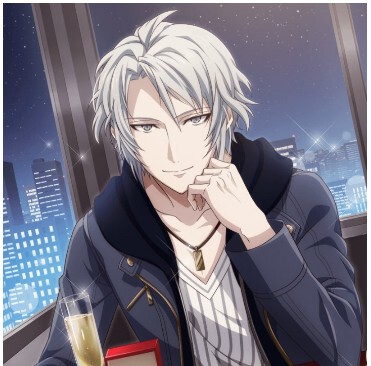 アイドリッシュセブンidolish7 i7 八乙女乐 cosplay假发银白色