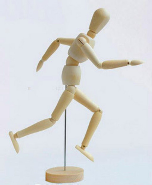 动漫画工具/漫画用品/活动木偶/人体模型 /木制关节人14 20 30cm
