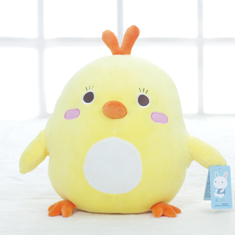 蓝白玩偶小黄鸡暖手宝毛绒玩具抱枕极软公仔冬季冬天送女生吉祥物