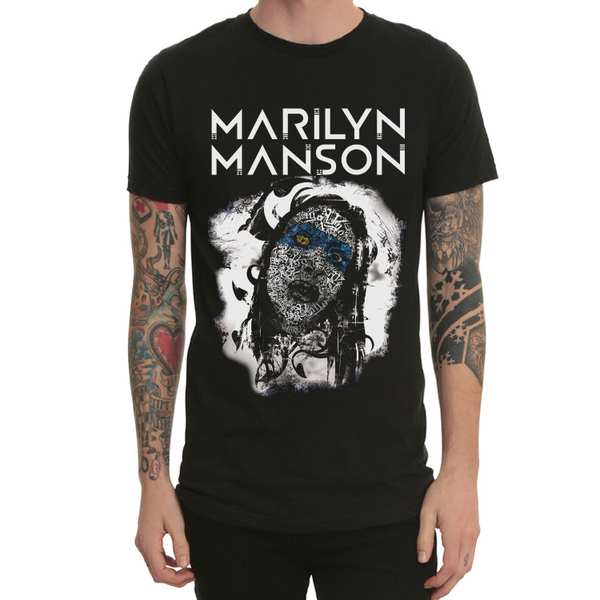 marilyn manson玛丽莲曼森重金属摇滚哥特短袖t恤男流行新品包邮