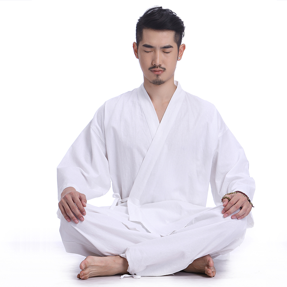 璐依兰秋冬瑜伽服套装男士禅服棉麻大码瑜珈服愈加健身居士禅修服