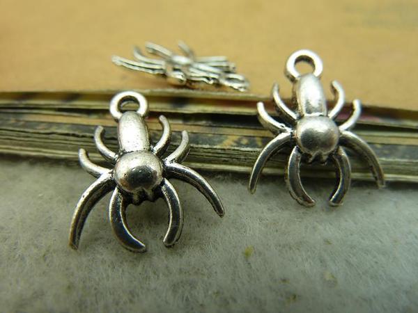 50个8元 古银蜘蛛 14*17mm c3773 diy饰品配件复古