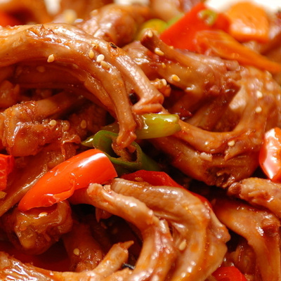 浙江衢州特产三头一掌鸭爪熟食卤味香辣鸭掌特色小吃10只真空包装