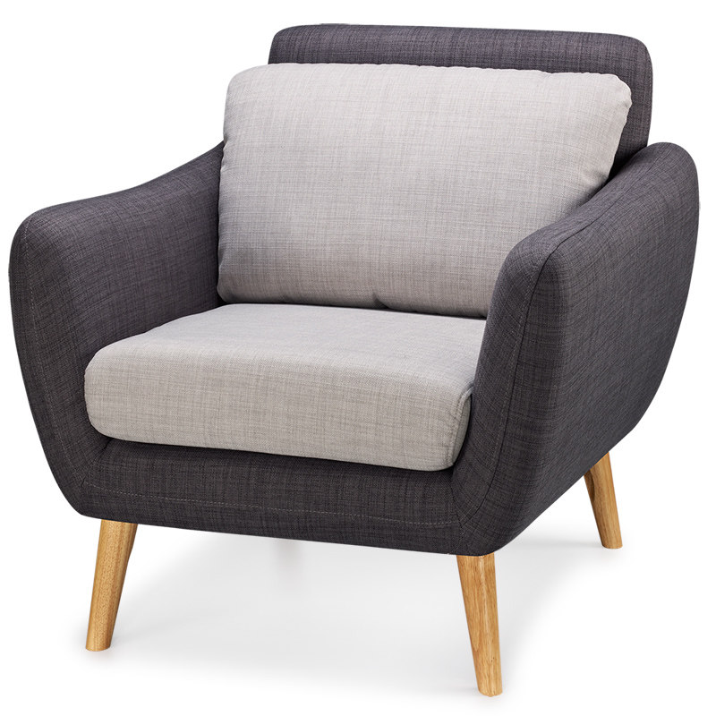 富优轩简约现代小户型布艺单人双人沙发椅子休闲布艺小沙发懒人椅