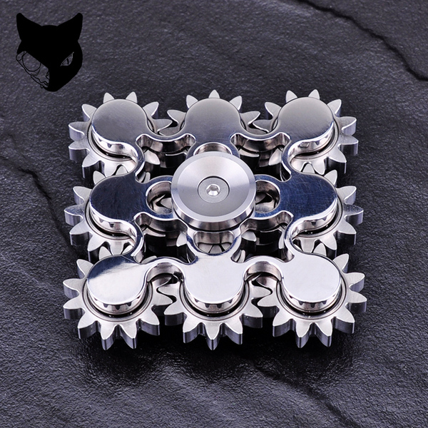 喵家众筹 9齿联动 大魔王级别指尖陀螺指尖螺旋成人减压玩具