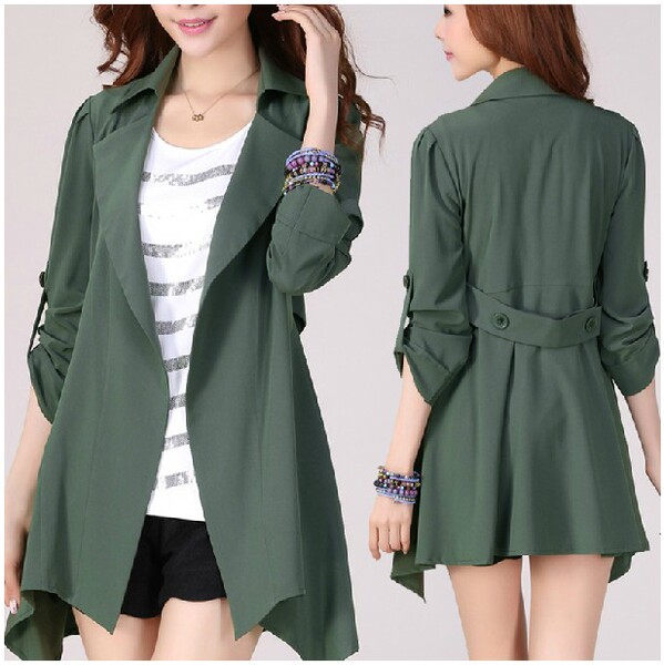 特加肥加大码女装胖mm2016秋中长款显瘦休闲风衣200斤薄宽松外套