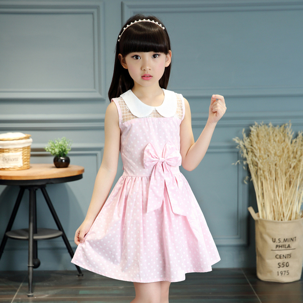 女童夏装连衣裙7儿童韩版9岁吊带背心裙中大童11女孩纯棉12公主裙
