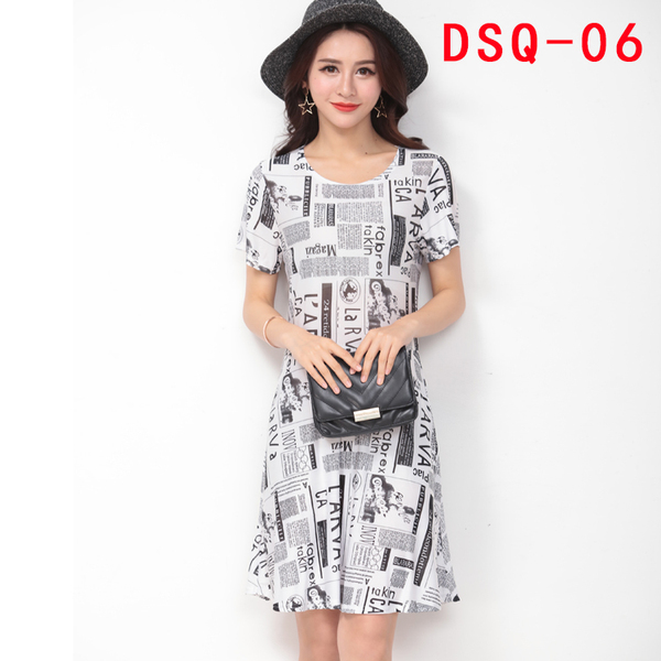 阿里巴巴批发网女装夏季大码冰丝中长款碎花裙A字裙炫民风连衣裙