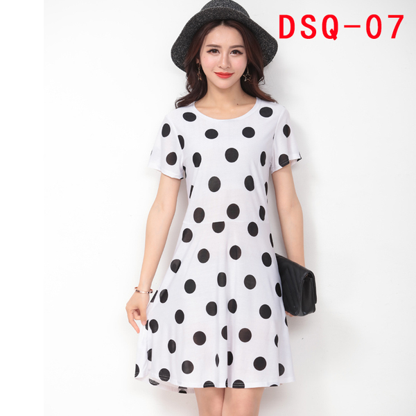 阿里巴巴批发网女装夏季大码冰丝中长款碎花裙A字裙炫民风连衣裙