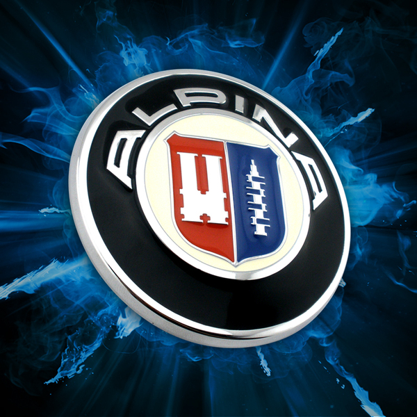 宝马车贴阿尔宾娜个性车标alpina改装机头盖尾标3d立体装饰贴标