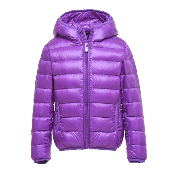 Вниз сезона детской одежды для детей мальчиков и девочек тонкие модели куртки вниз большой девственный ребенок пальто зимы короткий пункт