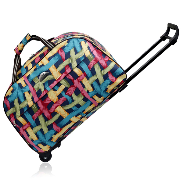 简约旅行包女拉杆包手提超大容量轻便行李男韩版登机箱帆布行李袋