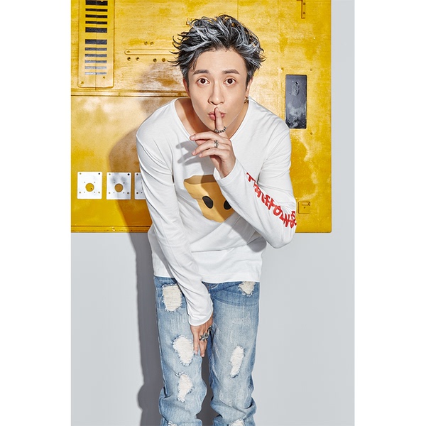 dangerouspeople薛之谦 纸袋人logo圆领全棉长袖打底衫