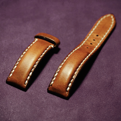 纯手工休闲款真皮手表带植鞣革复古头层牛皮男女式表带devin原创