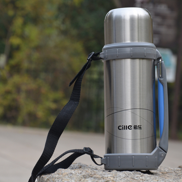 大容量希乐保温杯不锈钢保温壶热水瓶户外旅游壶车载便携运动水杯