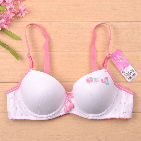 2件包快递/怡兰芬少女内衣/软钢圈全棉薄定型少女文胸1238a杯