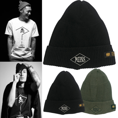 潮牌mdns 余文乐 潮流 秋冬季保暖针织帽冷帽毛线帽子学生男女款