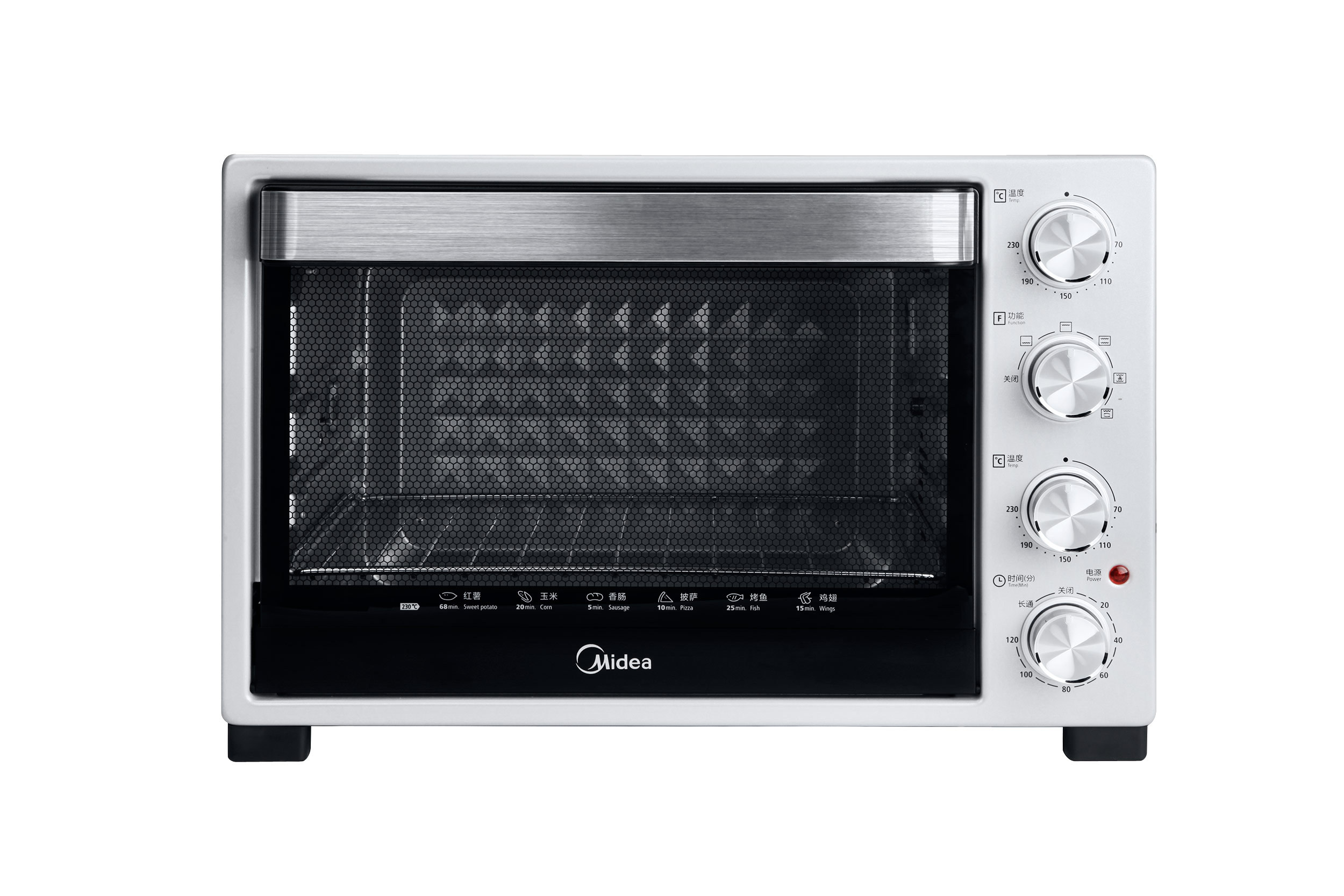 midea/美的 t3-l324b上下独立控温全能家用烘培烤箱烤叉电烤箱