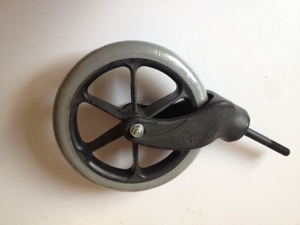 互邦原装轮椅配件,8寸前轮前叉总成,200*25轮子前总成