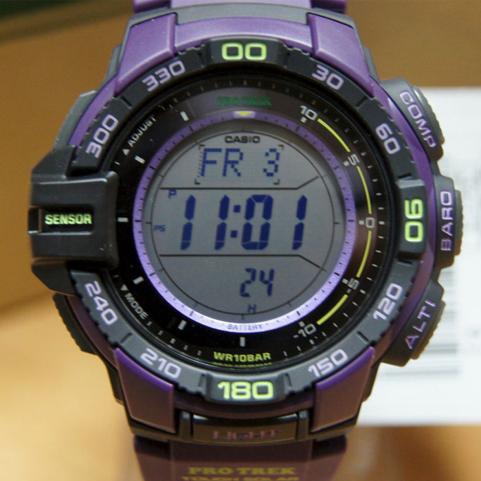 正品casio卡西欧太阳能登山表prg-270-1a/4a/6a/1d/2d/7d270b