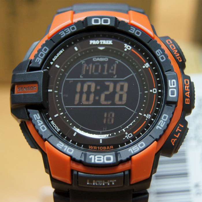 正品casio卡西欧太阳能登山表prg-270-1a/4a/6a/1d/2d/7d270b