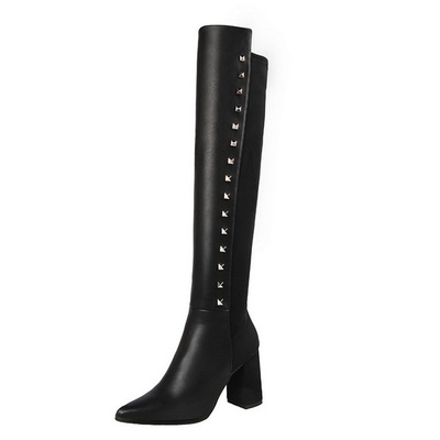 929-3 Knights of Europe and the United States to restore ancient ways boots thick with sexy high-heeled tines nightclub