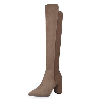 929-2 The European and American fashion wind thick with sexy high-heeled tines nightclub show thin elastic pedicure thei
