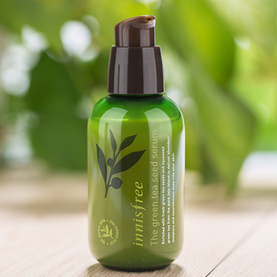 2016新款韩国innisfree悦诗风吟绿茶籽保湿精华露3秒小绿瓶