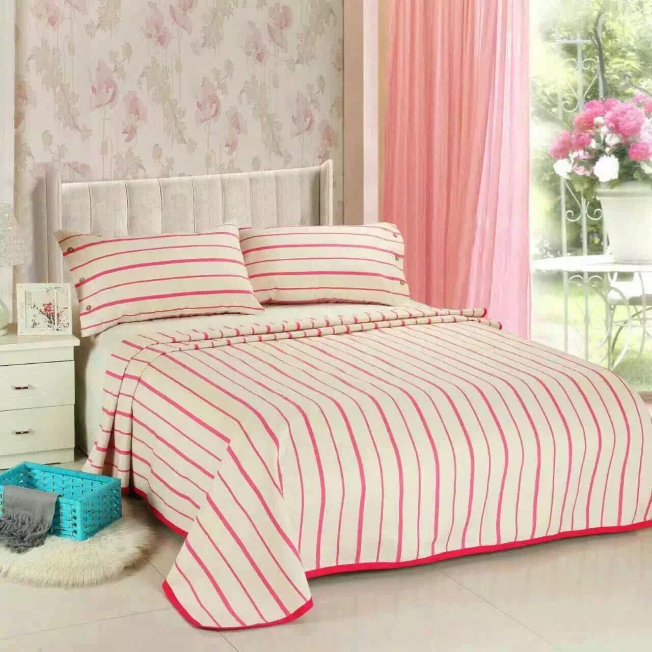 馥家纺 老粗布凉席三件套空调席粗布凉席纯棉折叠席孕童月子凉席