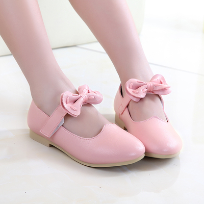 2016春秋儿童鞋5-14岁女童皮鞋公主鞋学生单鞋8中大童高跟舞蹈鞋