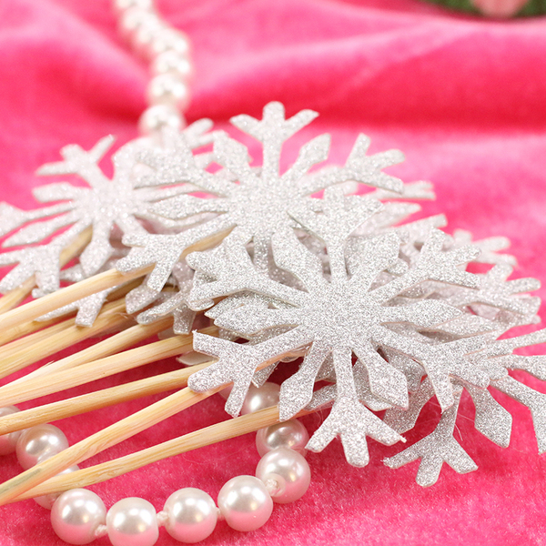 生日蛋糕装饰插牌 插旗生日快乐派对插牌雪花皇冠芭蕾女孩插牌