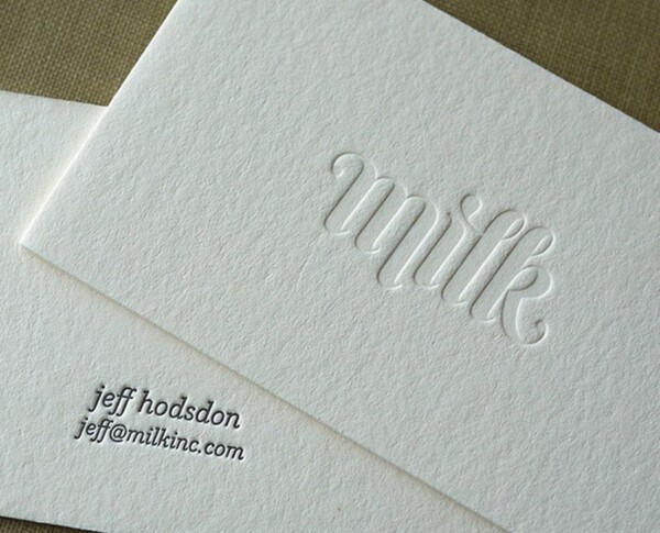 高档名片创意设计定制压痕凹凸个性雅致精致艺术纸印制丝棉纸压凹