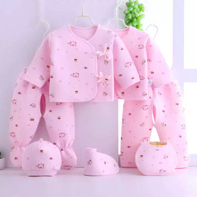 Bộ quà tặng cho bé bộ quà tặng cao cấp quần áo ấm cotton ra đời cho trẻ sơ sinh xuân và thu 7 - Bộ quà tặng em bé set quà sơ sinh giá rẻ