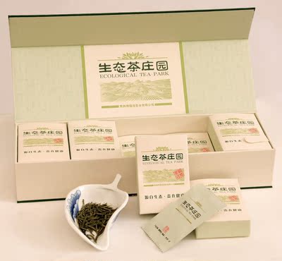 贵州遵义琦福苑生态茶庄园湄潭翠芽 明前绿茶 特级绿茶礼盒装120g