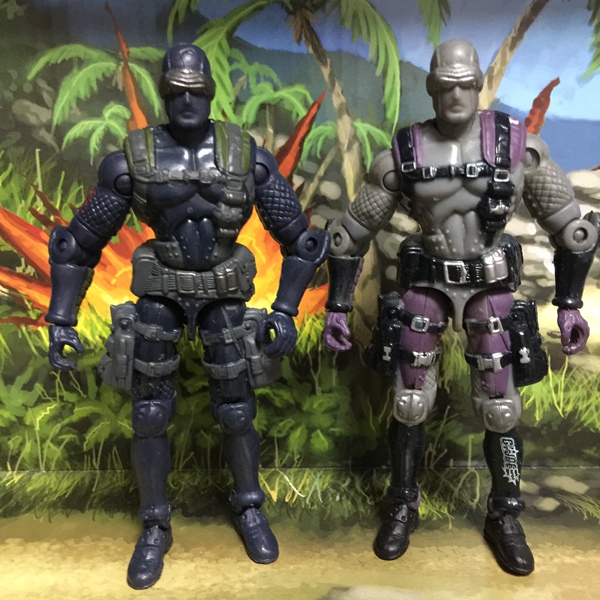 75寸gijoe 特种部队兵人 老款霹雳人 皮筋人 面具人蛇眼