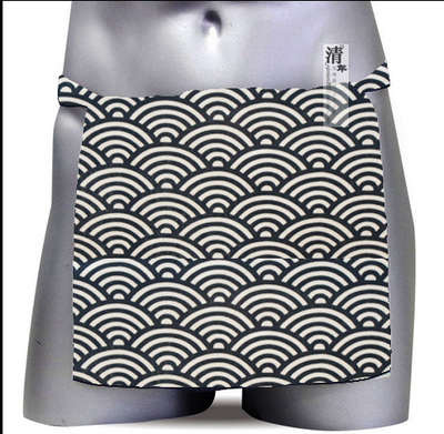 原创海浪薄软棉日式和风六尺裤鬼太鼓ふんどし(褌) 棉薄兜裆内裤