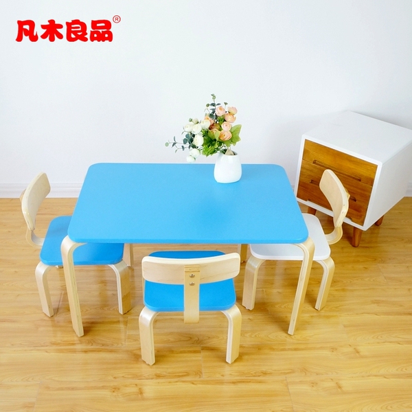 实木儿童学习桌椅套装幼儿园桌子椅子组合宝宝学习吃饭游戏桌批发