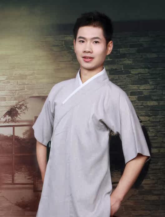 栖凤阁汉服短袖古装短打家居服汉元素改良汉服短褐民族修身唐装男