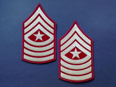 usmc美国海军陆战队礼服五星一级军事长臂章一对(现货)